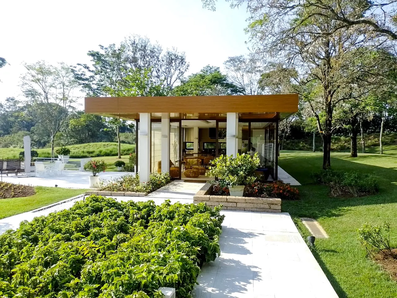 Construção de gazebo na residência da Quinta da Baronesa