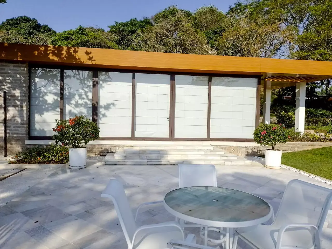 Construção de gazebo na residência da Quinta da Baronesa